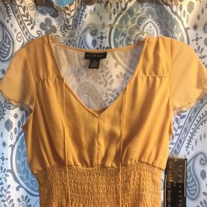 Separates New York City design co S sheer v neck